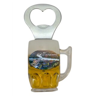 Flaschenöffner Bierkrug Massbier Bier Magnet Koblenz