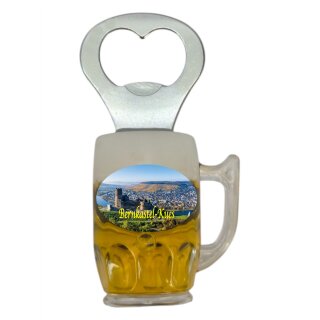 Flaschenöffner Bierkrug Massbier Bier Magnet Bernkastel-KUES