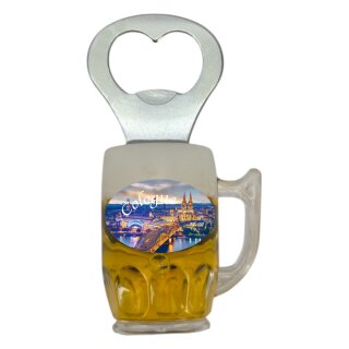 Flaschenöffner Bierkrug Massbier Bier Köln am Rhein Magnet Öffner Cologne