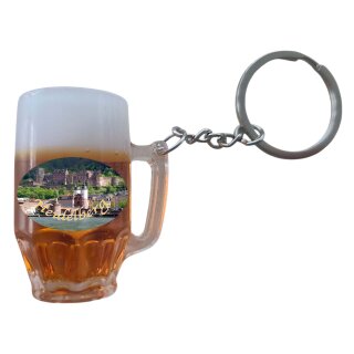 Schlüsselanhänger Bierkrug Massbier Bier Heidelberg