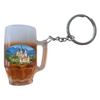 Schlüsselanhänger Bierkrug Massbier Bier Neuschwanstein