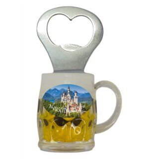 Flaschenöffner Bierkrug Massbier Bier Neuschwanstein