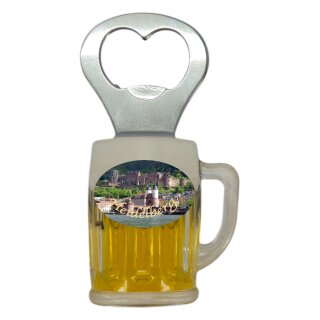 Flaschenöffner Bierkrug Massbier Bier Heidelberg