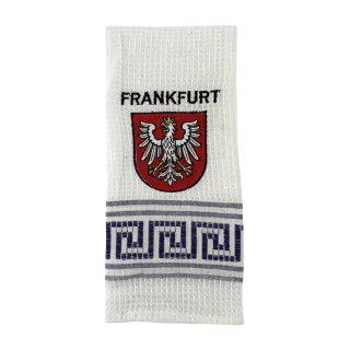 Geschirrtuch Tuch Handtuch ca. 60 x 40cm Deutschland Frankfurt Stadtwappen Lila