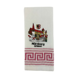 Geschirrtuch Tuch Handtuch ca. 60 x 40cm Deutschland Nürnberg Altstadt Kaiserburg Pflaume