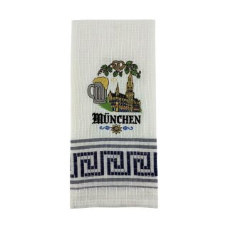 Geschirrtuch Tuch Handtuch ca. 60 x 40cm Deutschland München Neues Rathaus Navy