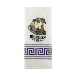 Geschirrtuch Tuch Handtuch ca. 60 x 40cm Deutschland München Neues Rathaus Lila