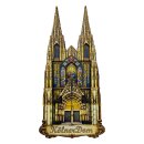 Holzmagnet Kühlschrankmagnet Kölner Dom Beweglich Türen öffnen sich Jesus Made in Europa