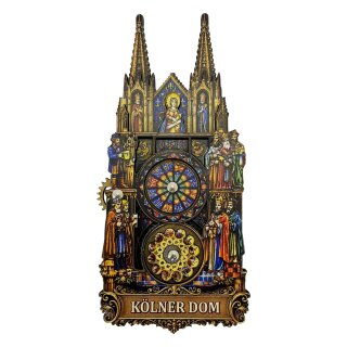 Holzmagnet Köln Dom Dreht sicht Beweglich Made in Europe