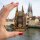 Holzmagnet Kühlschrankmagnet Regensburg, drehbar, beweglich, Made in EU
