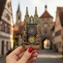 Holzmagnet Kühlschrankmagnet Dinkelsbühl Germany drehbar, Made in EU