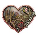 Holzmagnet Holz Herz Magnet Drehend Beweglich -...