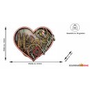 Holzmagnet Holz Herz Magnet Drehend Beweglich -...