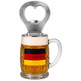 Flaschenöffner Bierkrug Massbier Bier I Love Germany