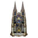 Holzmagnet Kühlschrankmagnet Kölner Dom Beweglich Türen öffnen sich Made in Europa