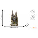 Holzmagnet Kühlschrankmagnet Kölner Dom Beweglich Türen öffnen sich Made in Europa