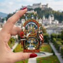 Holzmagnet Magnet Holz - Salzburg Beweglich Dreht sich