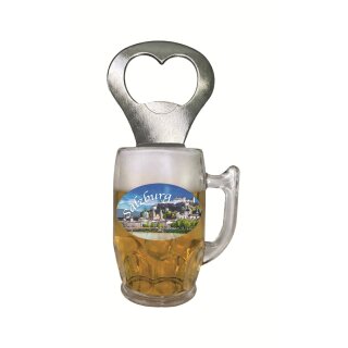 Flaschenöffner Bierkrug Massbier Bier Magnet Salzburg