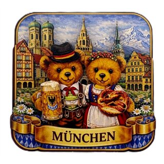 München Holz Magnet Made in Germany
