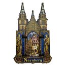 Holzmagnet Holz Kirche Magnet Tür Beweglich -...