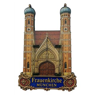 Holzmagnet Holz Kirche Magnet Tür  Beweglich - München Frauenkirche
