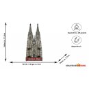 Holzmagnet Holz Dom Magnet  Tür Beweglich - Köln Cologne