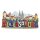 Holzmagnet Holz Herz Magnet Schriftzug City View - Regensburg
