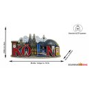 Holzmagnet Holz Herz Magnet Schriftzug City View -...