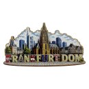 Holzmagnet Holz Herz Magnet Schriftzug City View -...