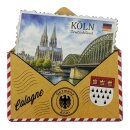 Holzmagnet Holz Herz Magnet Briefumschlag Post -...