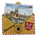 Holzmagnet Holz Magnet Briefumschlag Post - Regensburg