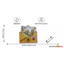 Holzmagnet Holz Magnet Briefumschlag Post - Rothenburg ob der Tauber