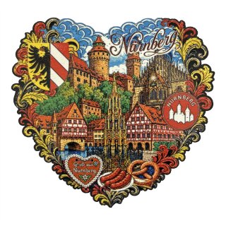 Holzmagnet Magnet Holz - Nürnberg