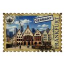 Holzmagnet Magnet Holz Briefmakenoptik - Frankfurt...