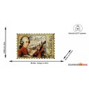 Holzmagnet Magnet Holz Briefmakenoptik - Mozart Salzburg