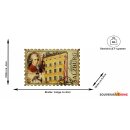 Holzmagnet Magnet Holz Briefmakenoptik - Mozart Salzburg