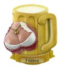 Kühlschrank Magnet Bierkrug Maß Bier Dirndl...