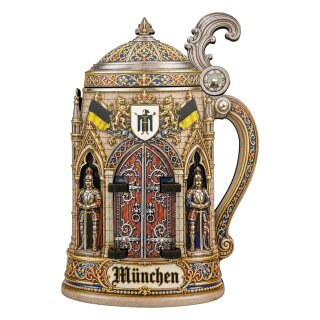München Bierkrug Holzmagnet Souvenir Deutschland Germany Holz Magnet