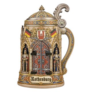 Holzmagnet Bierkrug Rothenburg