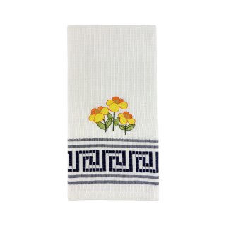 Handtuch Blume Navy