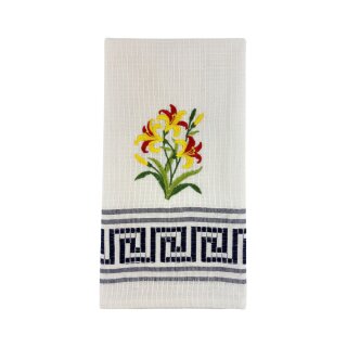 Handtuch Blume Navy