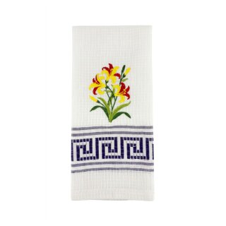 Handtuch Blume Lila
