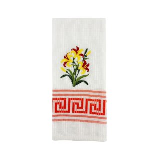 Handtuch Blume Orange