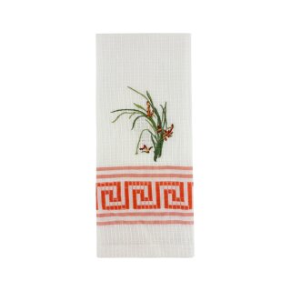 Handtuch Blume Orange