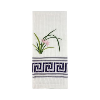 Handtuch Blume Lila