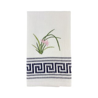 Handtuch Blume Navy