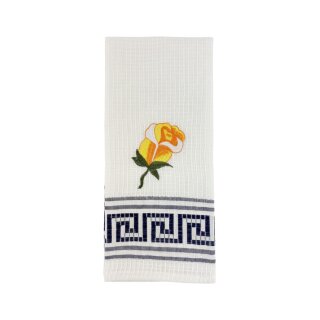Handtuch Blume Navy