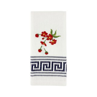 Handtuch Blume Navy